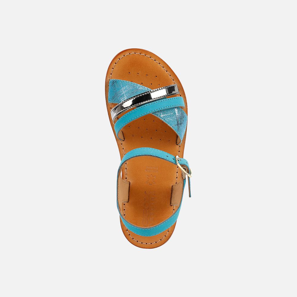 Geox Sandals Turquoise Eolie - Geox Girls Shoes - REVKWQ867